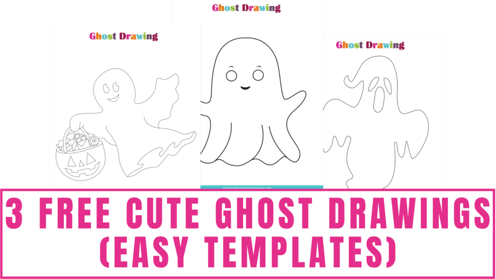 Free cute ghost drawings easy templates