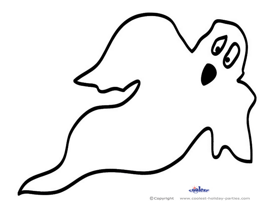 Large printable bw ghost