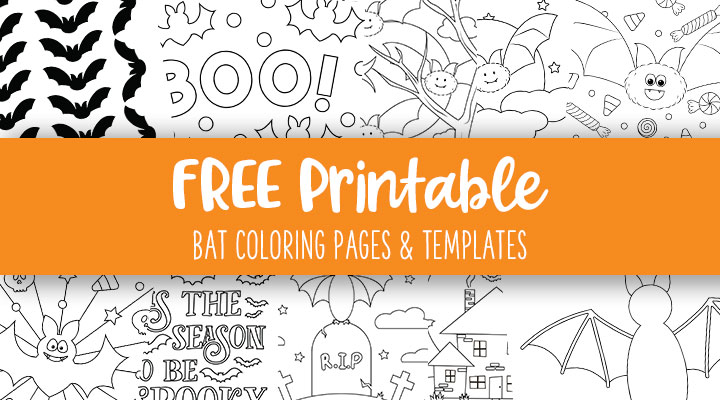 Bat templates coloring pages