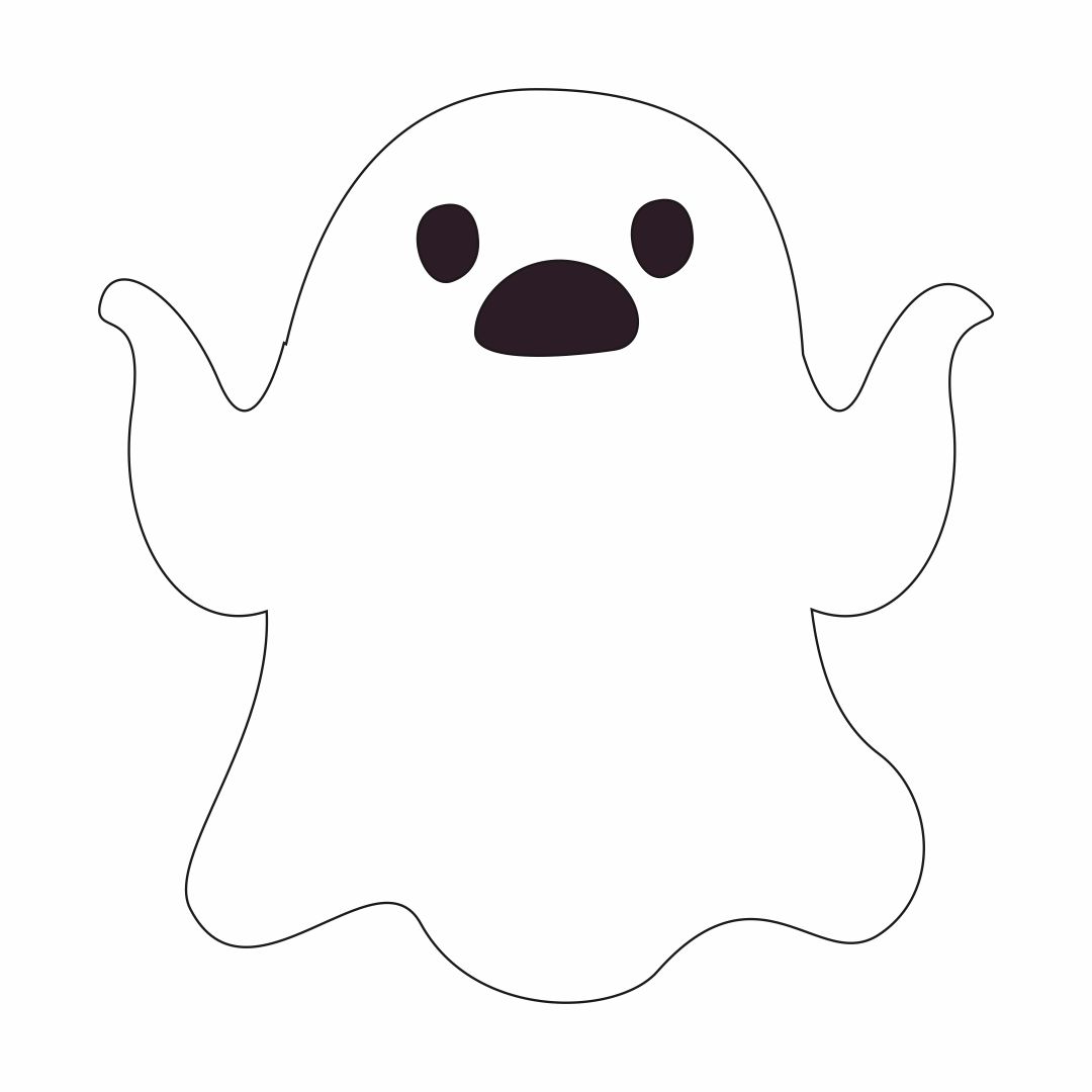 Best ghost face template printable pdf for free at