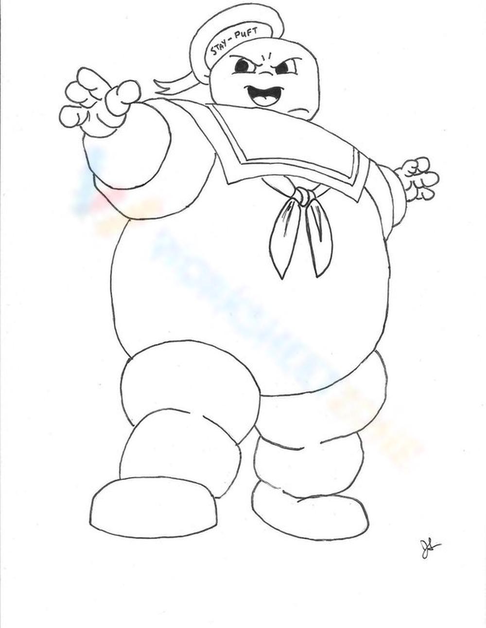 Free printable ghostbusters coloring pages for kids