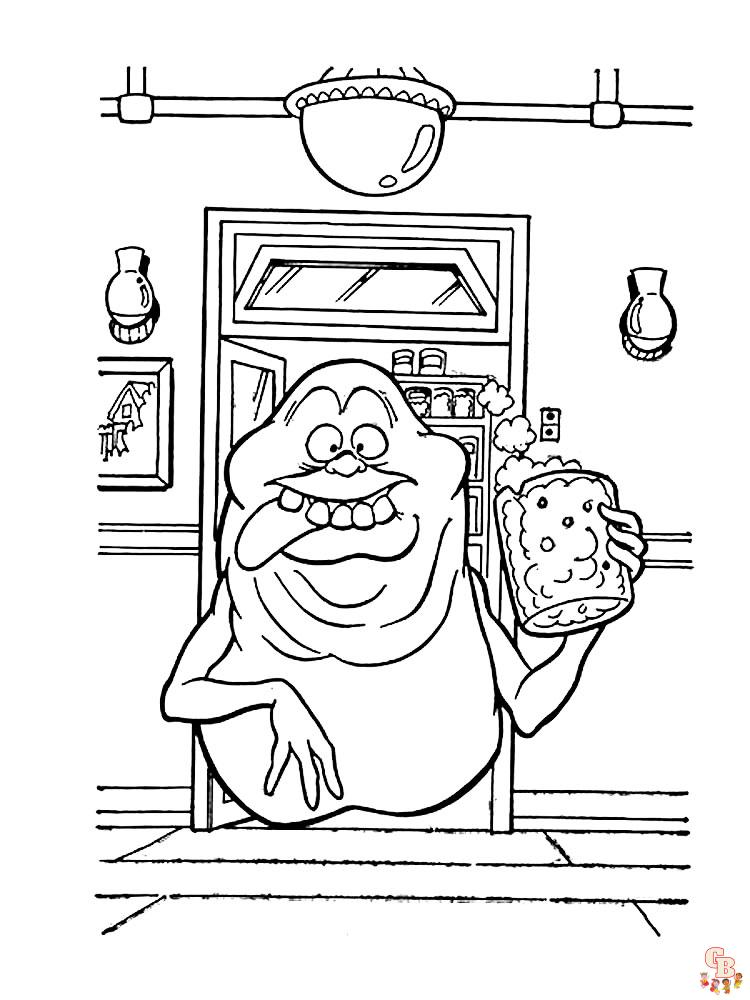 Ghostbusters coloring pages free printable for kids