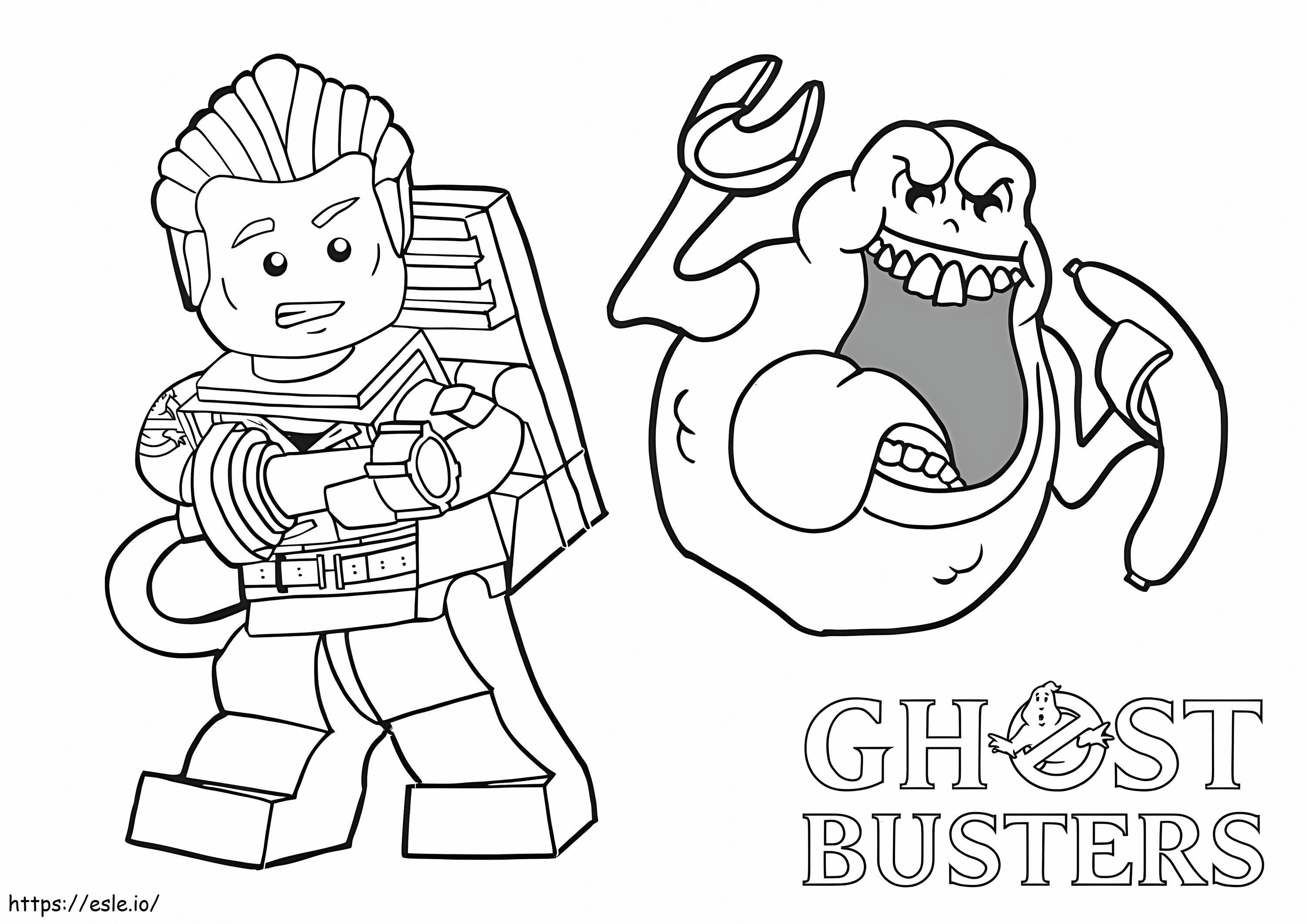 Lego ghostbusters coloring page