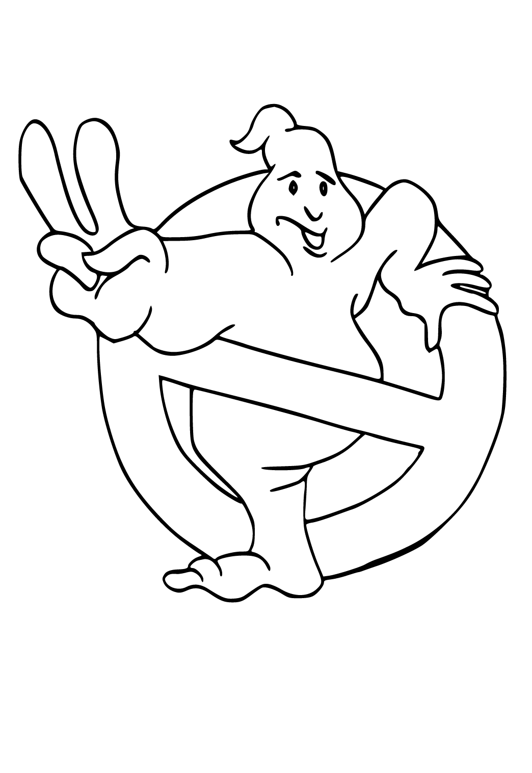 Free printable ghostbusters logo coloring page sheet and picture for adults and kids girls and boys