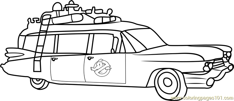 Ghostbusters van coloring page