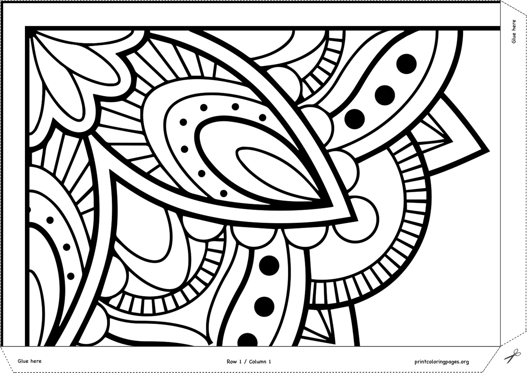 Printable giant coloring poster â mandala â giant coloring posters