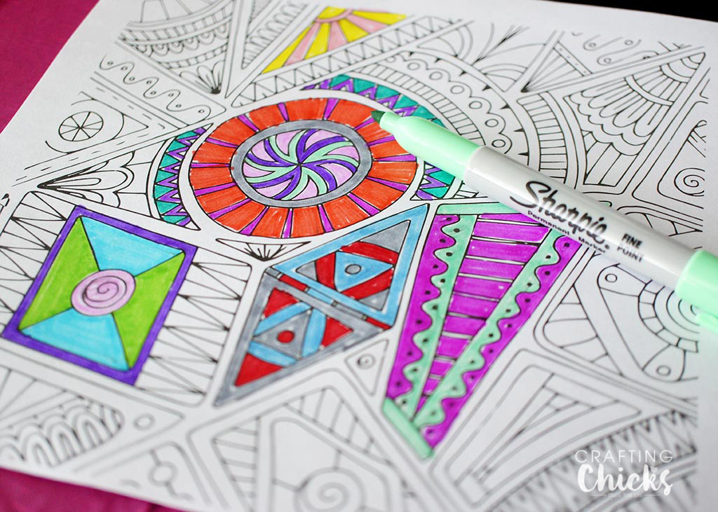 Printable coloring tablecloths and posters