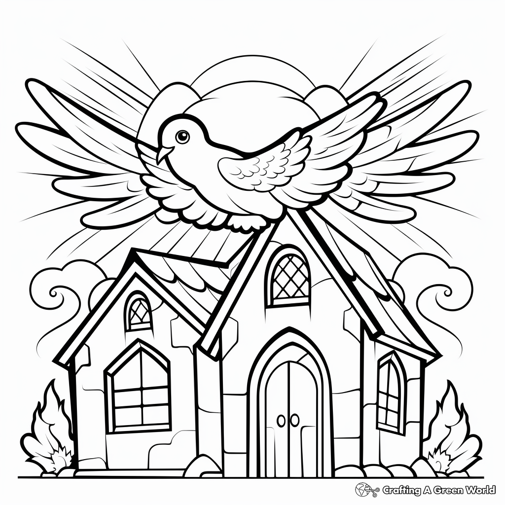 Holy spirit coloring pages