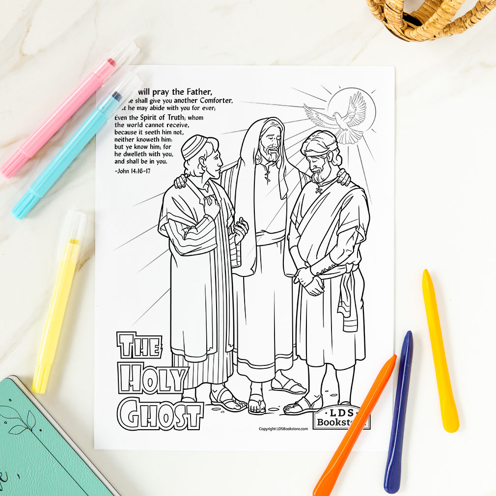 The holy ghost as a forter coloring page
