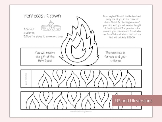 Printable pentecost craft holy spirit craft pentecost coloring page sunday school craft bible crafts for kids christian craft