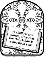 Free bible coloring pages about the holy spirit