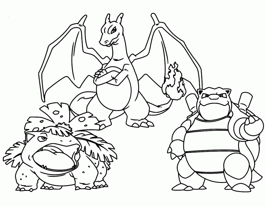 Printable pokemon colouring pages