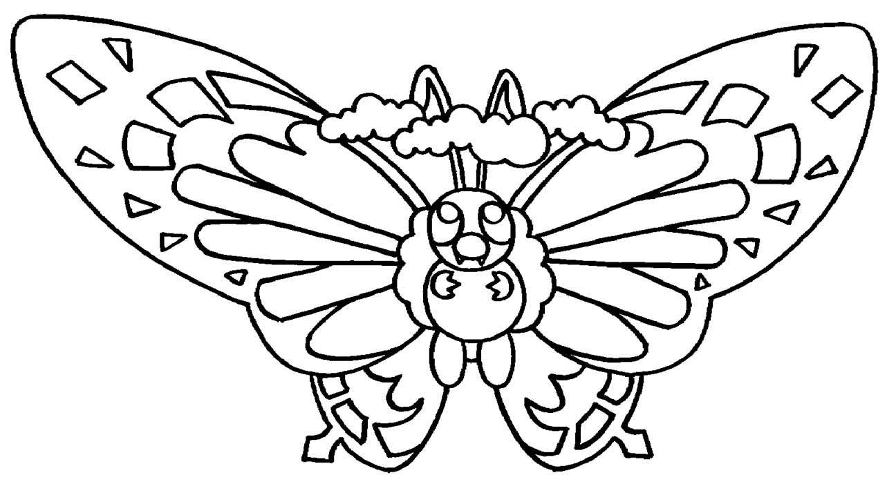 Gigantamax butterfree pokemon coloring page â having fun with children