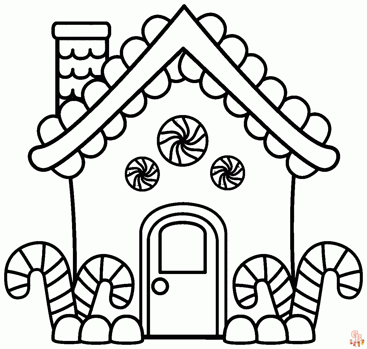 Gingerbread christmas coloring pages free printable for kids