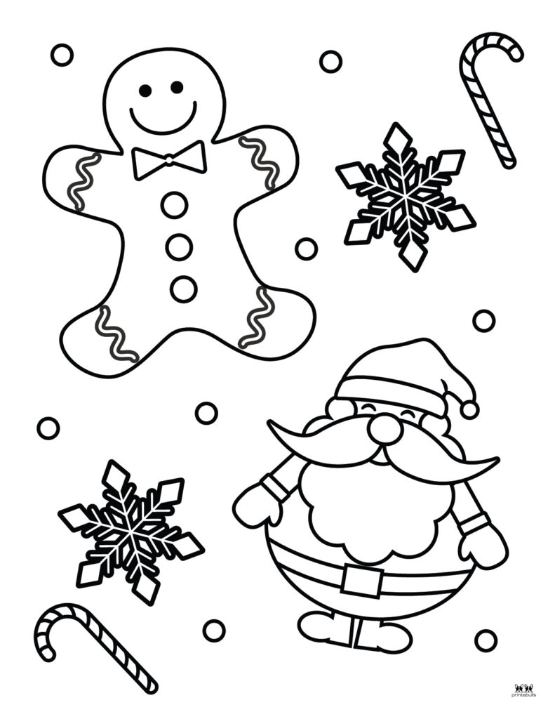 Gingerbread man coloring pages