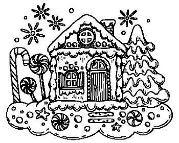 Printables christmas gingerbread house line vector christmas coloring pages