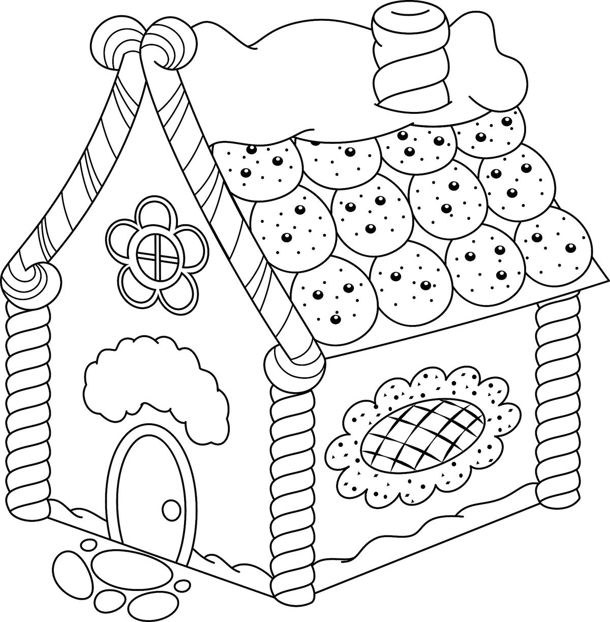 Gingerbread house coloring pages free printable coloring activity game pages for the holidays printables mom