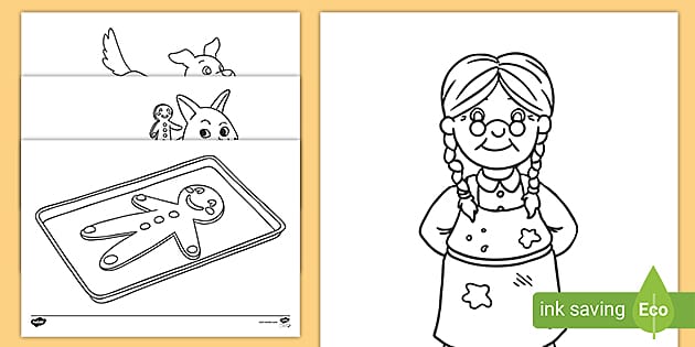 The gingerbread man coloring sheets teacher