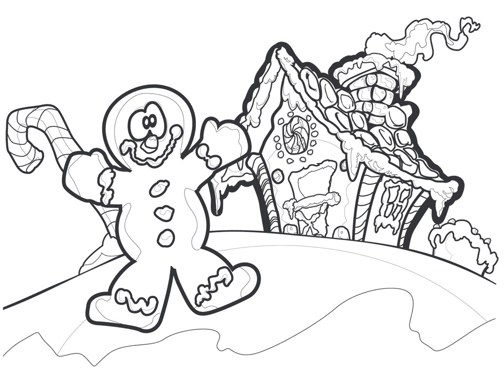 Free printable gingerbread man coloring pages for kids