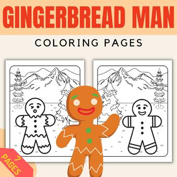 Printable gingerbread man coloring pages