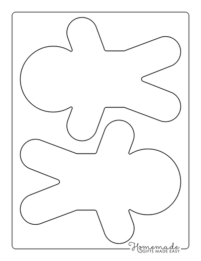 Free printable gingerbread man templates coloring pages