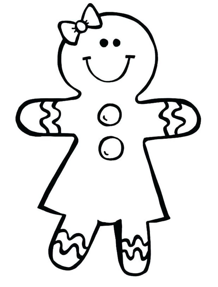 Gingerbread man coloring pages pdf ideas