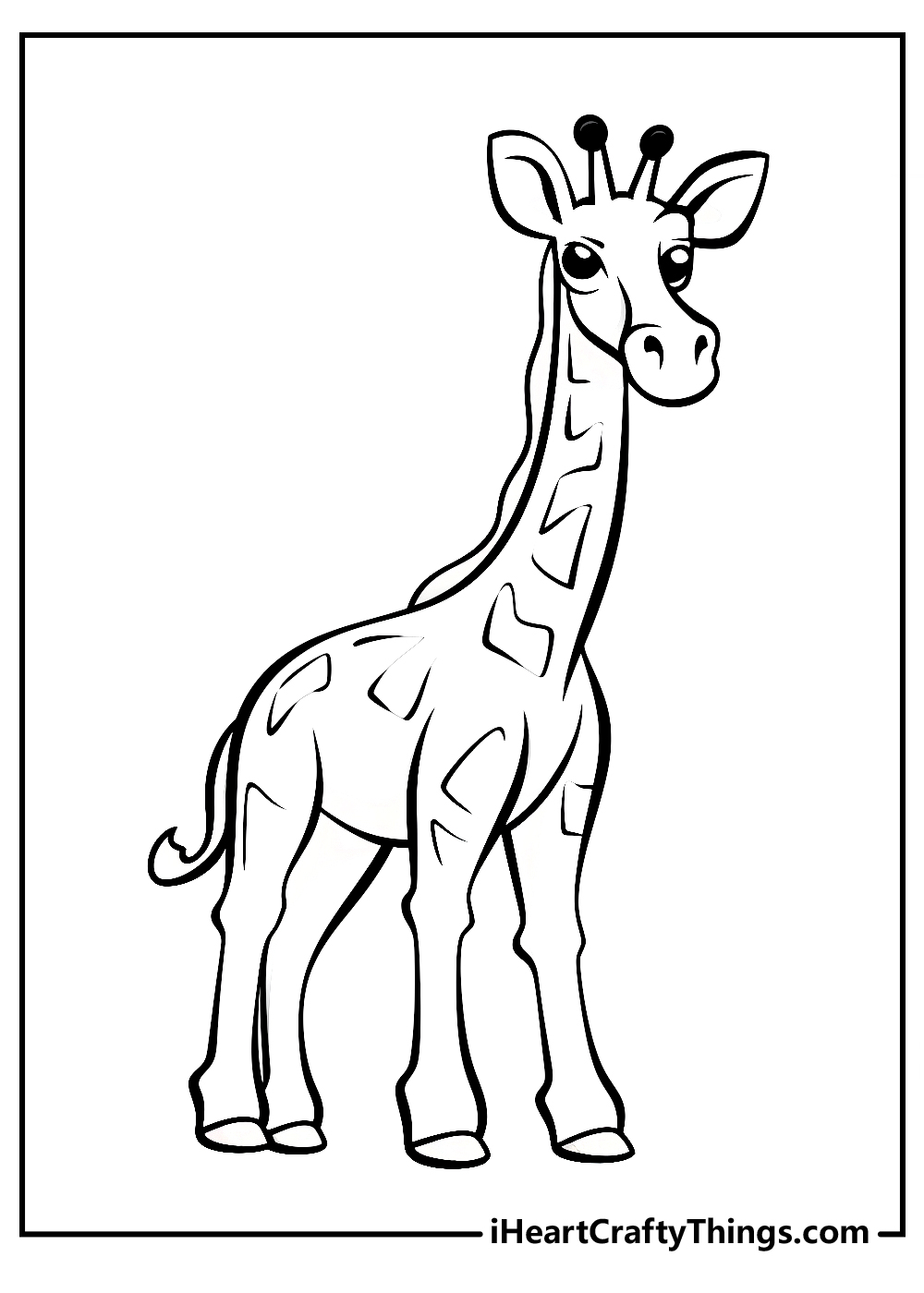 Giraffe coloring pages free printables