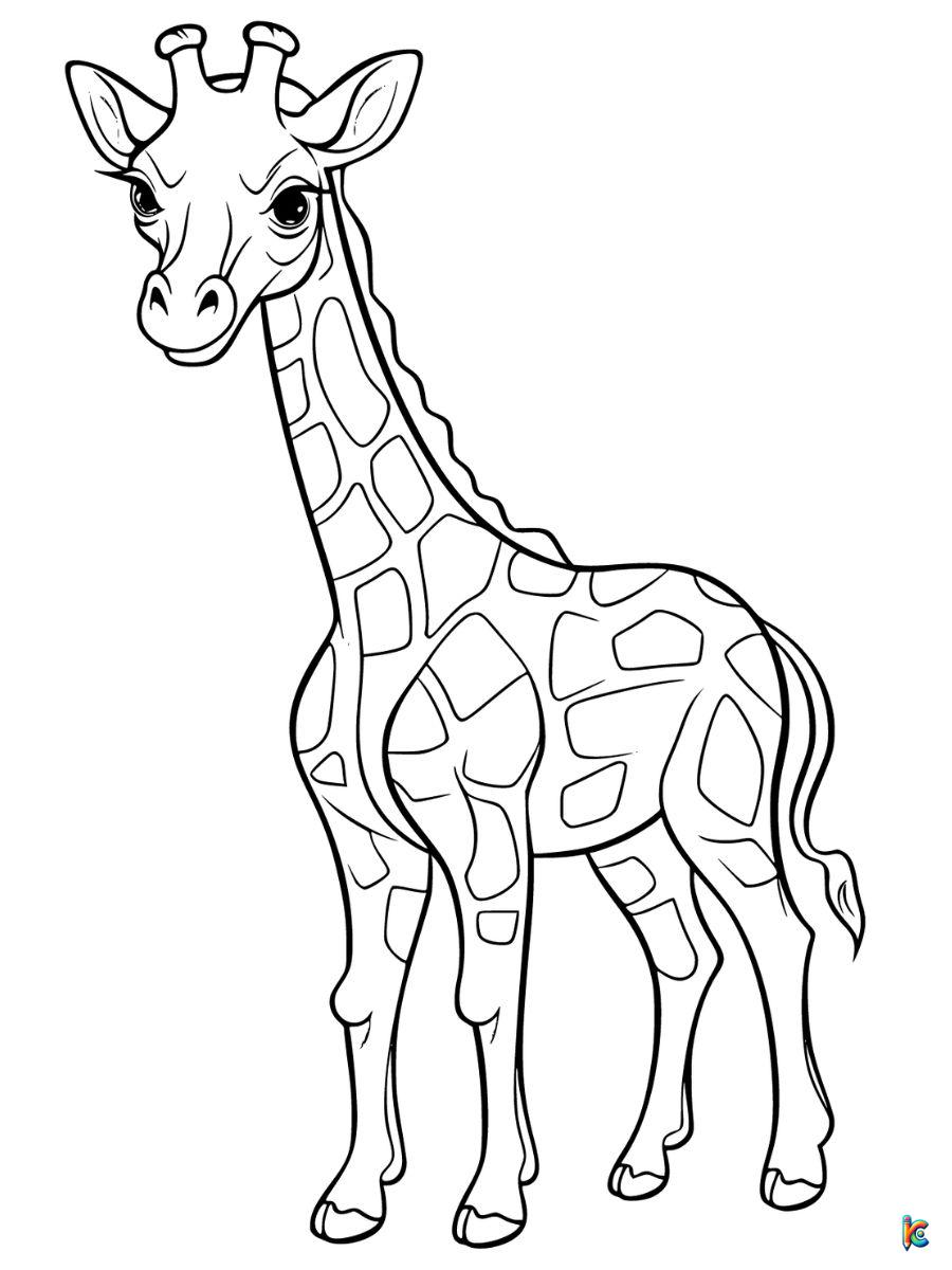 Giraffe coloring pages â