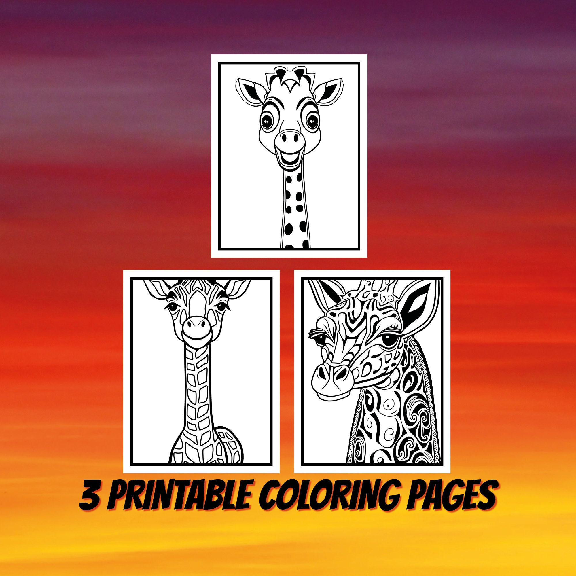 Giraffe coloring pages giraffe printables cute giraffe