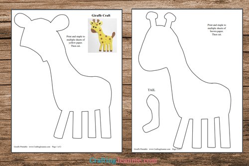 Giraffe craft