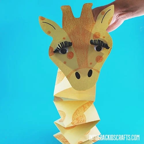 Giraffe craft with free printable template â in the bag kids crafts