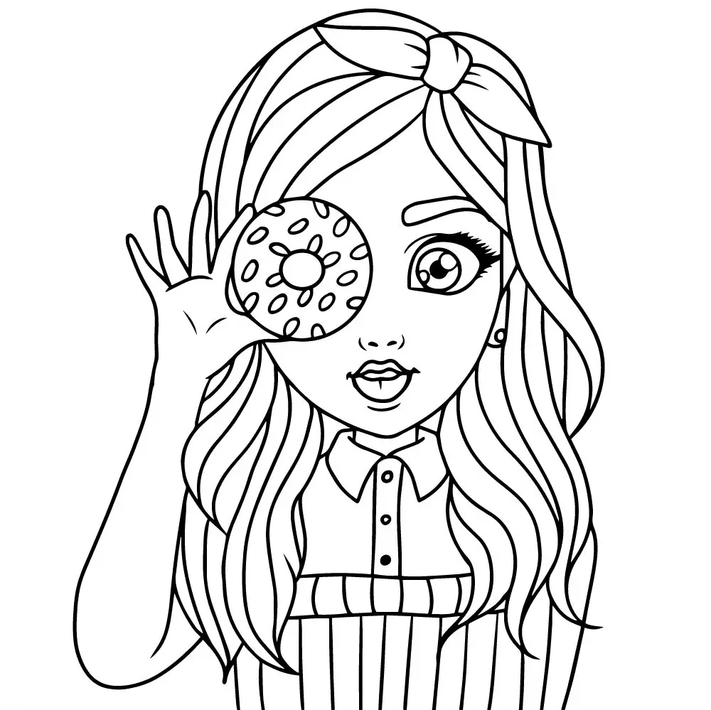 Girly coloring pages printable for free download