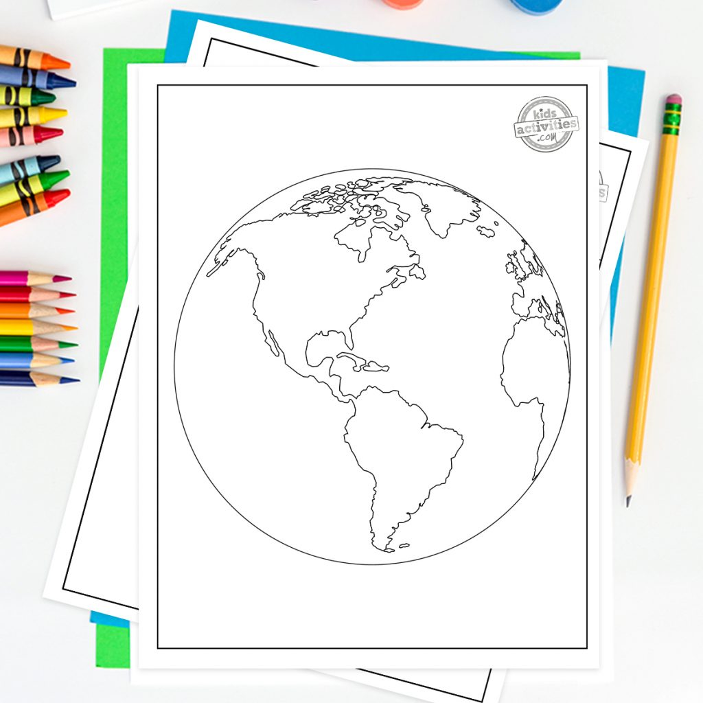 Free printable world map coloring pages kids activities blog