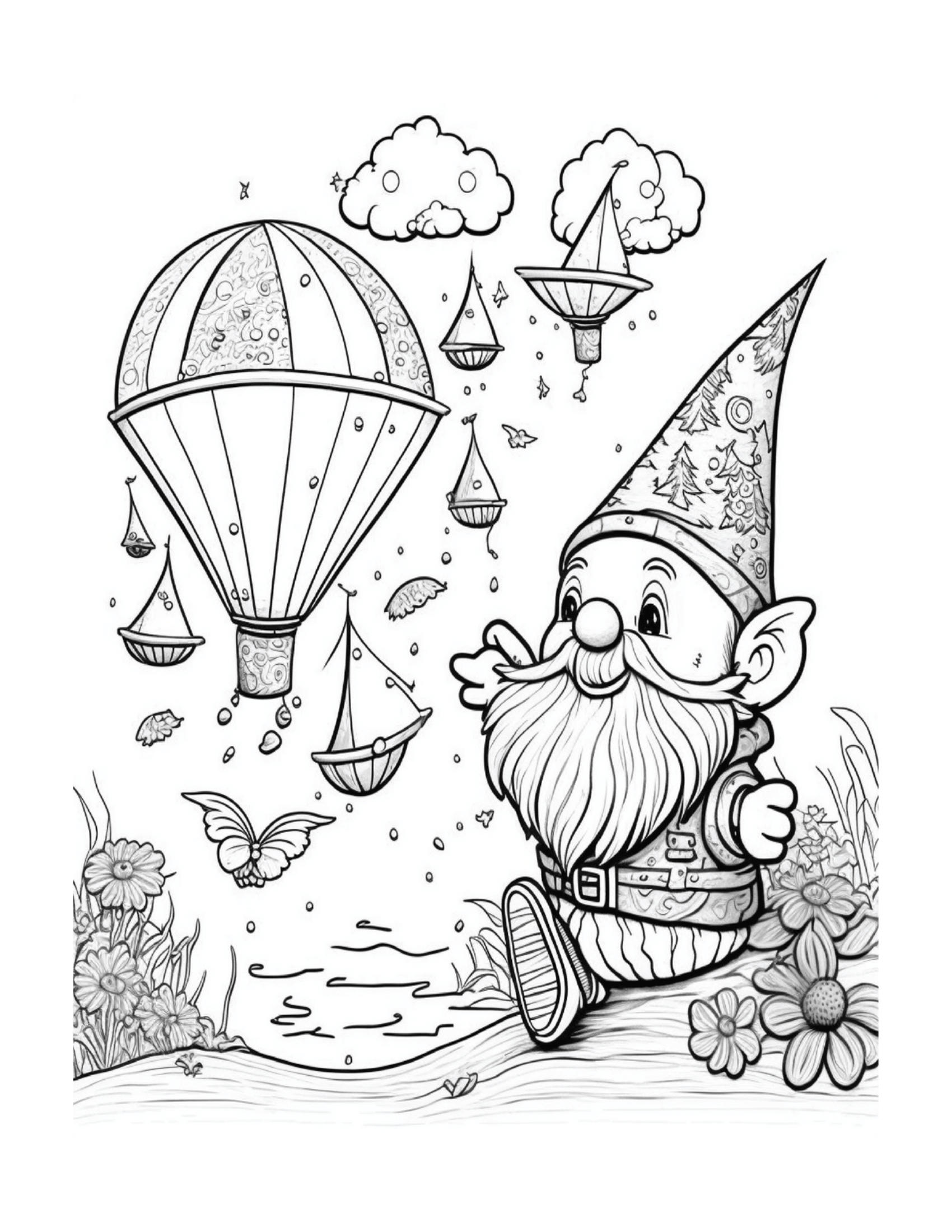 Get creative with summer gnome coloring pages made by teachers