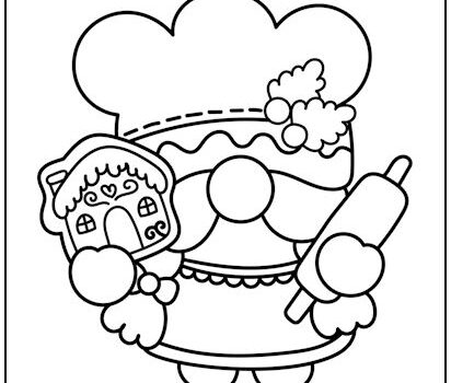 Tag gnome coloring page print it free