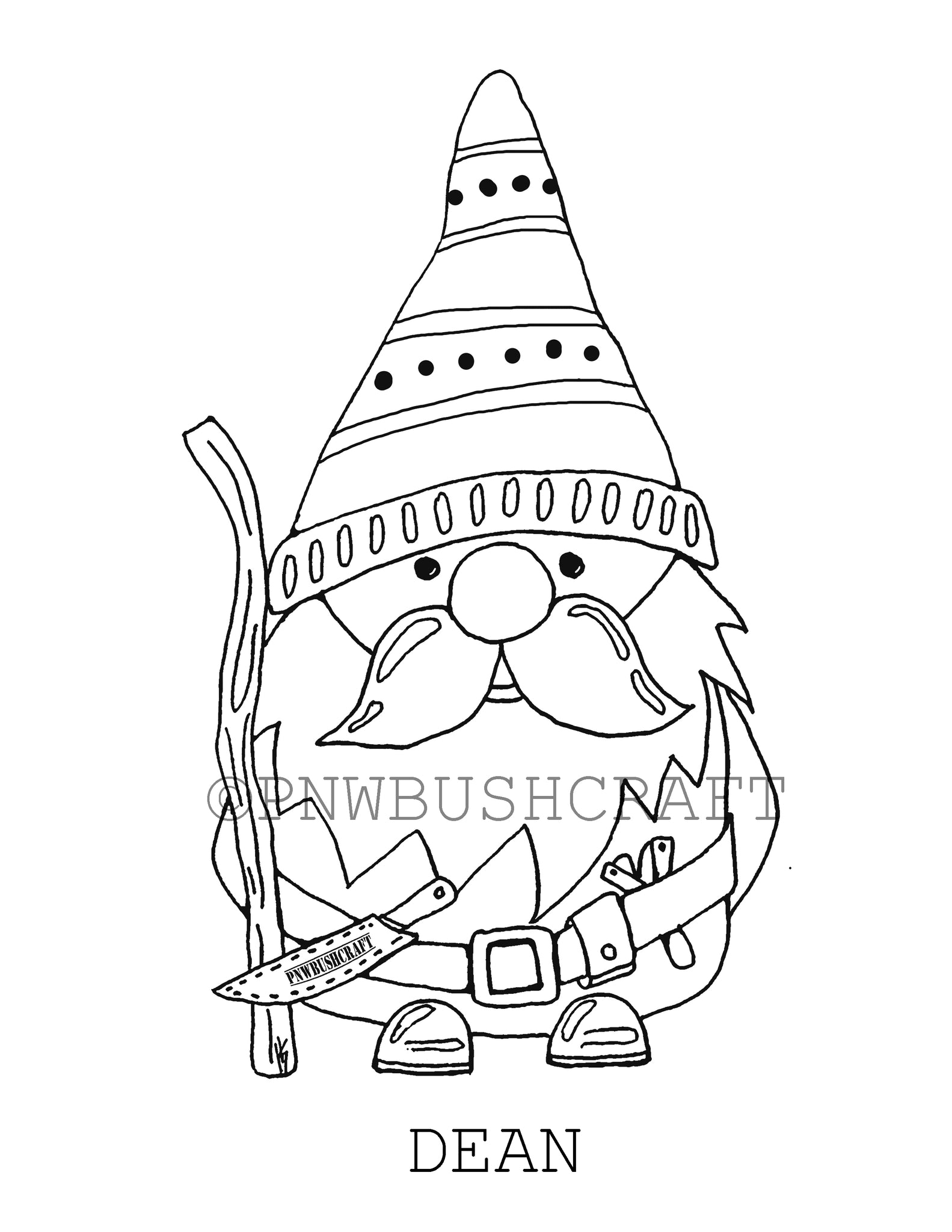 The adventure gnomes coloring book volume printable digital download