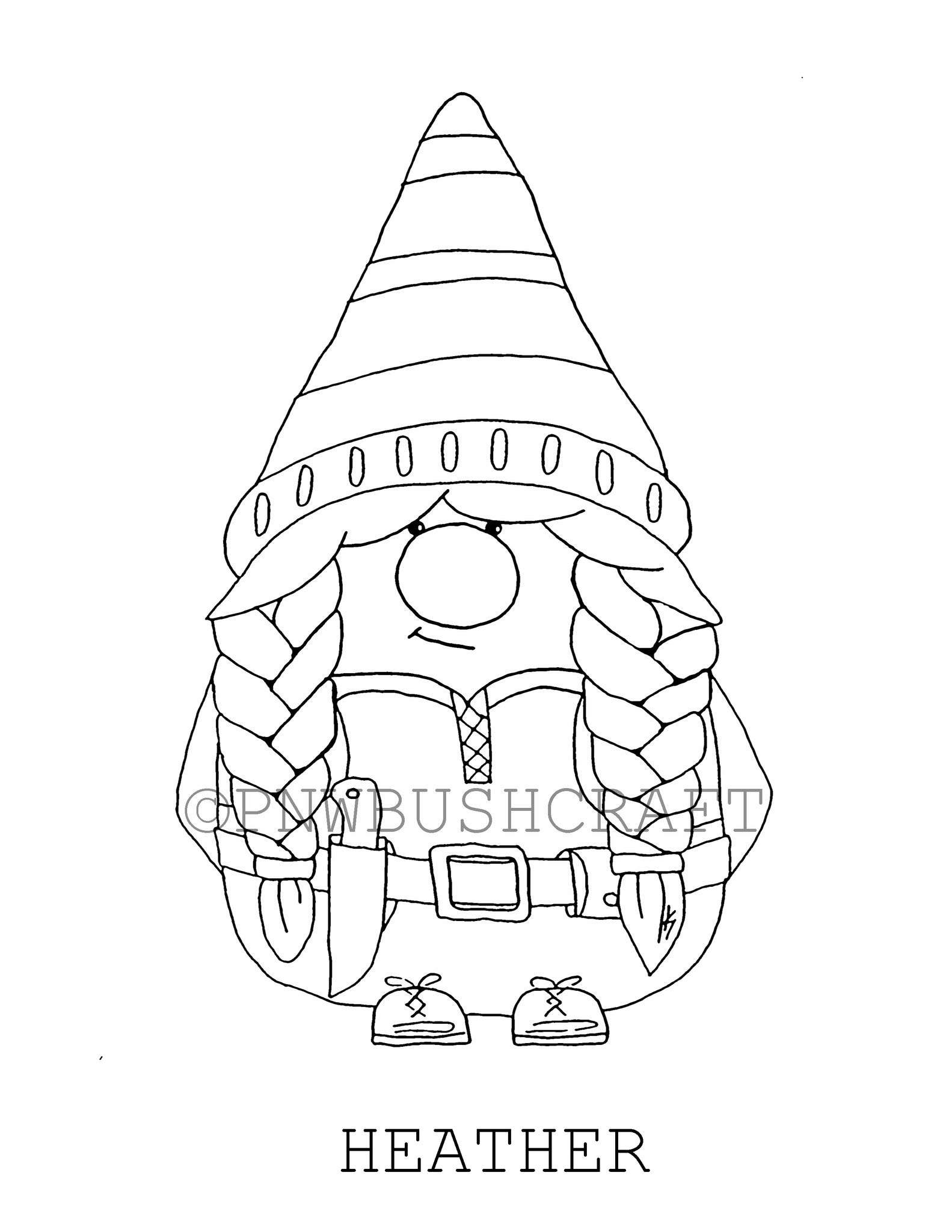 The adventure gnomes coloring book volume printable digital download