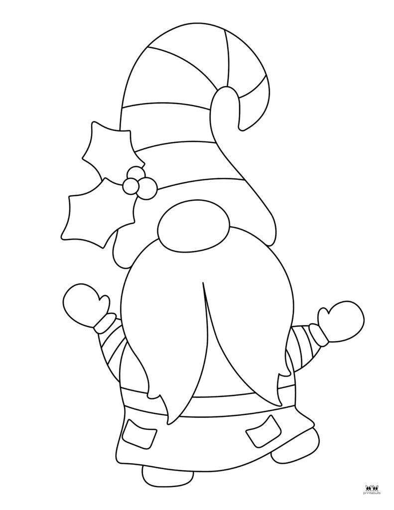 Christmas gnome coloring pages