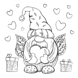 Gnome coloring pages printable for free download