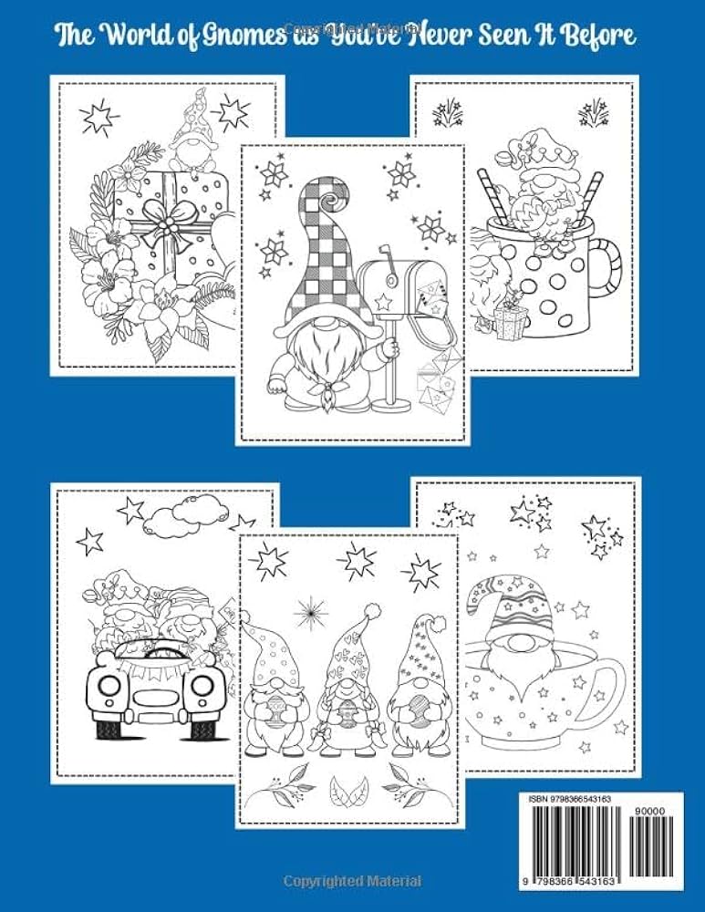 Gnome coloring book an inspirational collection of magical creatures original unique coloring pages for adults and kids coloring book for stress book featuring whimsical and beautiful gnomes koralty