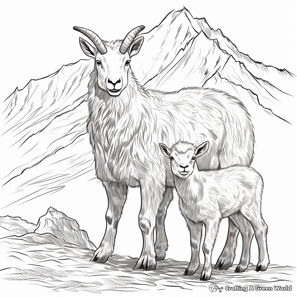 Goat coloring pages