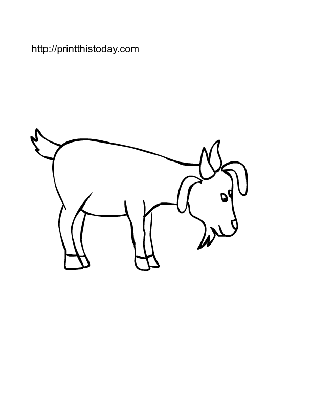 Free printable farm animals coloring pages