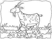 Goats coloring pages and printable activities