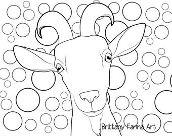 Goat coloring page coloring page