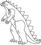 Godzilla coloring pages free coloring pages