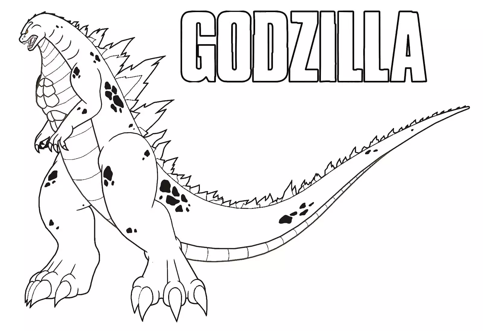 Godzilla malvorlagen