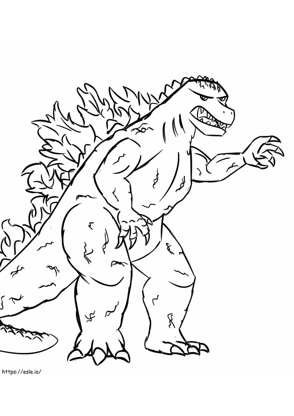 Godzilla coloring coloring pages