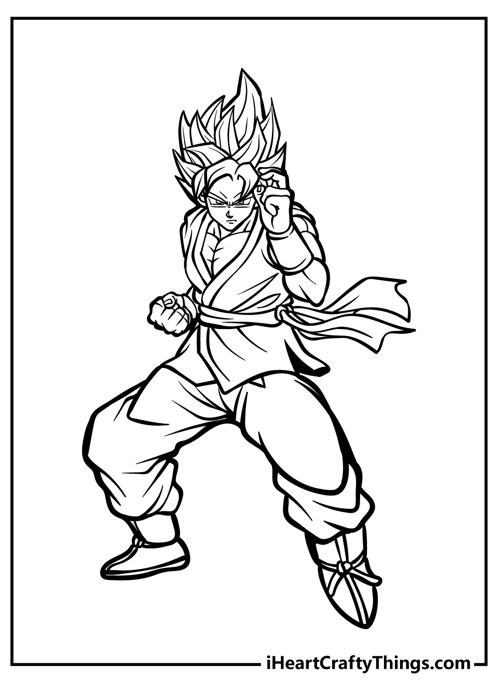 Goku coloring pages free printables