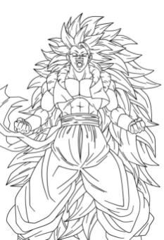 Free printable goku coloring pages