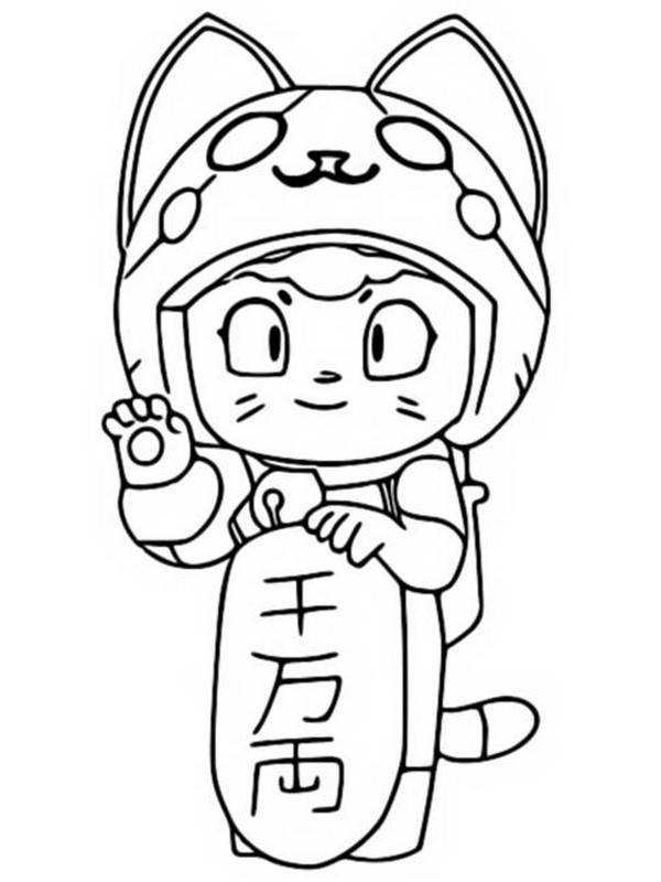 Coloring page brawl stars season goldarmgang neko bea